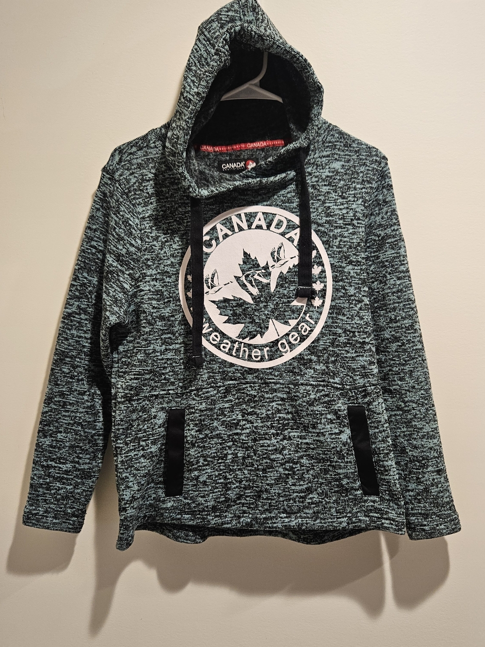 CANADA Weather Gear Men's Teal Hooded Sweatshirt - Size: Medium